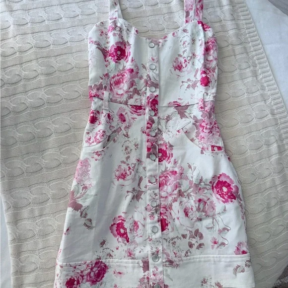 For Love And Lemons Pink Floral Dress - Picture 3 of 9